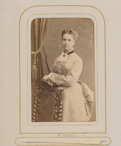 Portrait of a Woman Leaning on a Chair