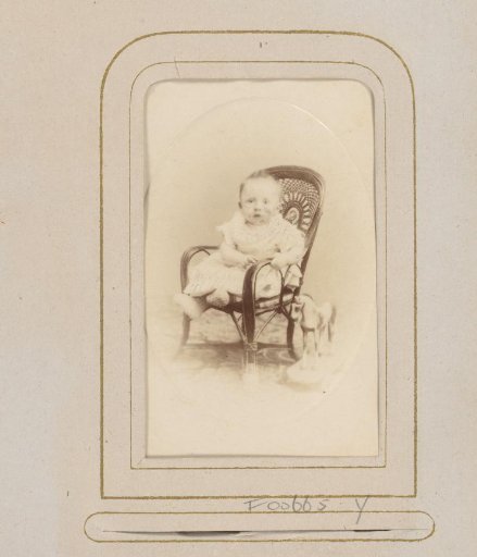 Portrait of Toddler Johan Everwijn with a Toy Horse