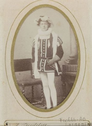Portrait of a young man in costume, identified as J.S. Posthuma