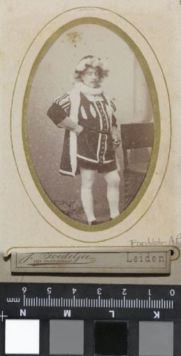 Portrait of a man in costume, identified as W. Holleman