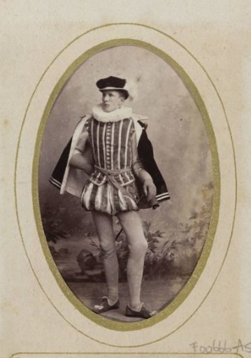 Portrait of a young man in costume, identified as H. Pelinck