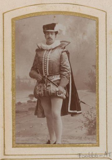 Portrait of a man in costume, identified as J.R. van Geuns