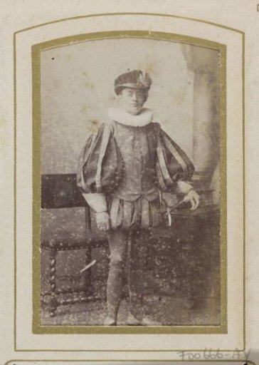Portrait of a young man in costume, inscribed as W.L. Luijken Glashorst