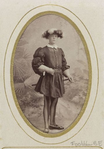 Portrait of a young man in costume with a sword, inscribed as C.G.J.B. Henny