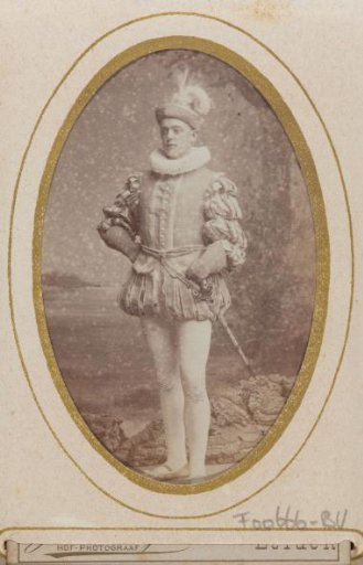 Portrait of a young man in costume with a sword, inscribed as E.H. Winkelman