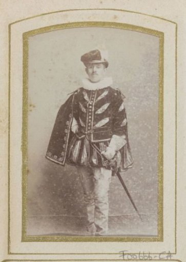 Portrait of a young man in costume with a sword, inscribed as J.H. Hijmans