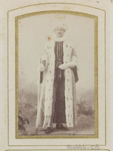 Portrait of F.F. Beukema in costume
