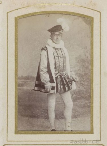 Portrait of a young man in costume, inscribed as S.J. Enthoven