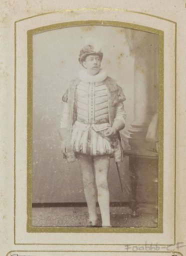 Portrait of a young man in costume with a sword, inscribed as D.A. Evertsz