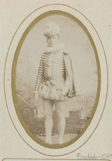 Portrait of a young man in costume with rapier, inscribed as P.L. van Meeuwen