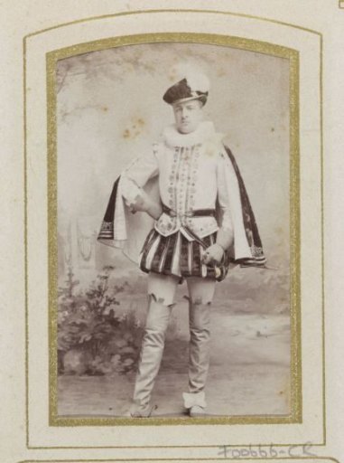 Portrait of a young man in costume with rapier, inscribed as A. Ypey