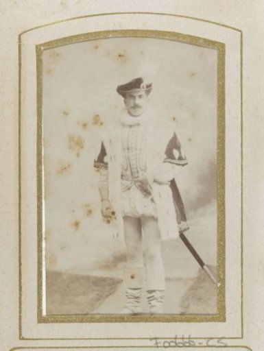 Portrait of David François Teixeira de Mattos in costume