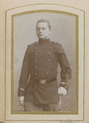 Portrait of a young man in uniform