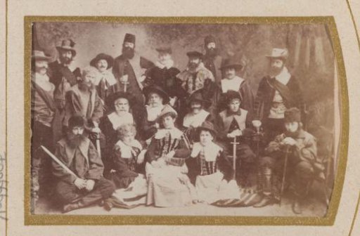 Group portrait of students in costume