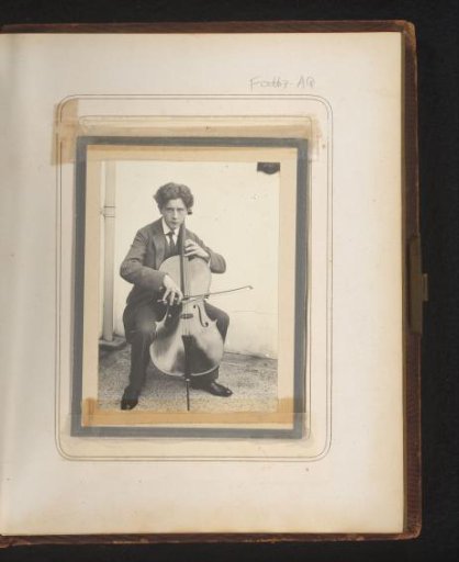 Portrait of a Young Man Playing the Cello