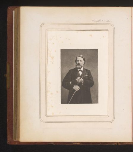 Portrait of Joseph Joachim with violin