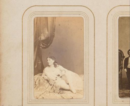 Woman in a sheer garment