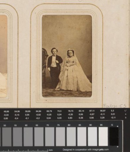 Portrait of Tom Thumb and Lavinia Warren