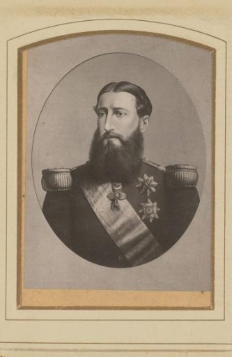 Reproduction of a portrait of Leopold II of Belgium