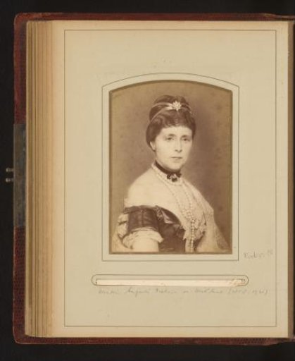Photographic reproduction of a portrait of Augusta Victoria of Germany