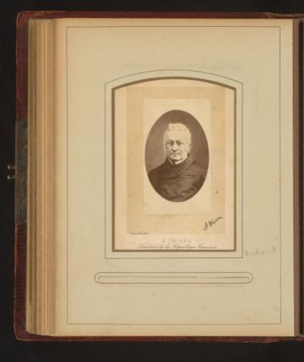 Photographic reproduction of a portrait of Louis-Adolphe Thiers