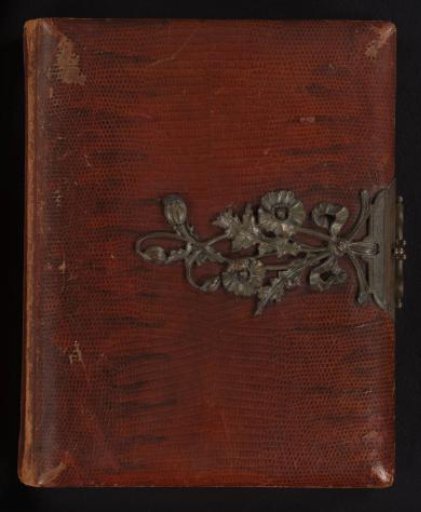 Photo album with 26 photographs of famous persons and 2 photographic reproductions of paintings
