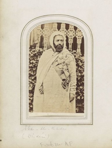 Portrait of Abd el-Kader, Algerian freedom fighter