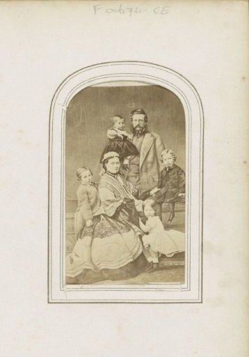 Group portrait of the family of Friedrich Wilhelm, Crown Prince of Prussia, with Wilhelm (the later Emperor Wilhelm II) on the left