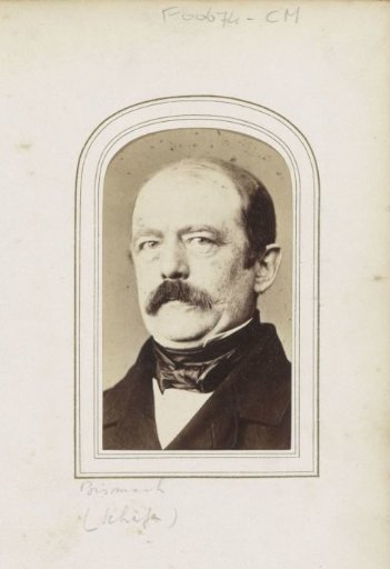 Portrait of Otto von Bismarck, German statesman