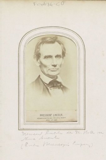 Portrait of Abraham Lincoln, President of the United States