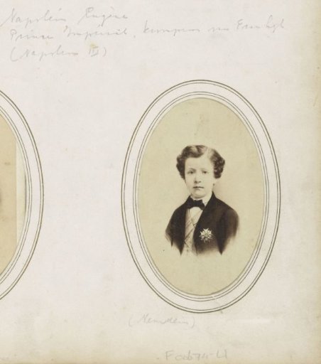 Photographic reproduction of (possibly) a print of Napoleon Eugène, Crown Prince of France