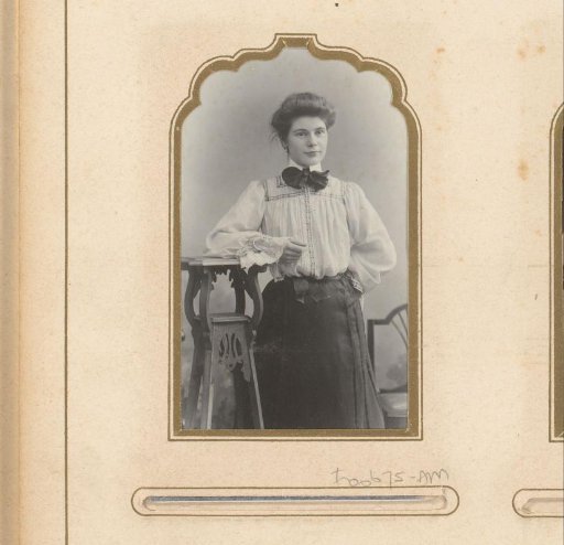 Portrait of a standing young woman