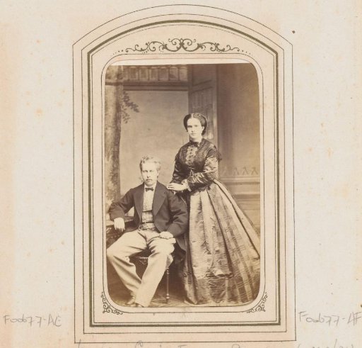 Portrait of Louis I, King of Portugal, and his wife Maria Pia of Savoy