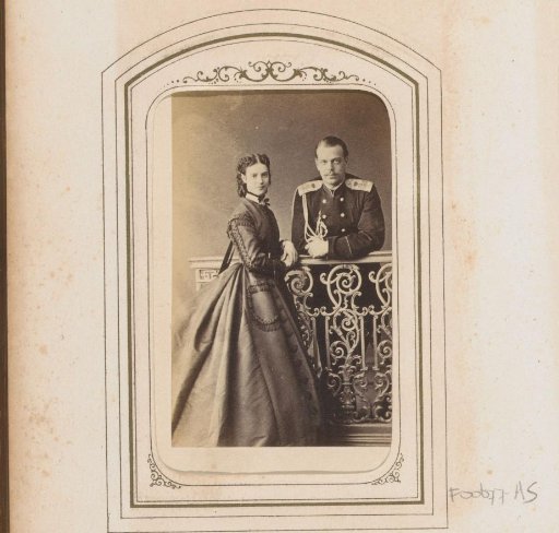 Portrait of Alexander III and his wife Dagmar of Denmark, Tsar and Tsarina of Russia