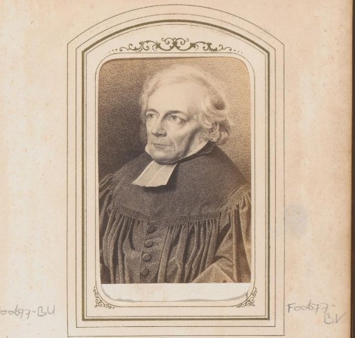 Photographic reproduction of an engraved portrait of Friedrich Ernst Daniel Schleiermacher