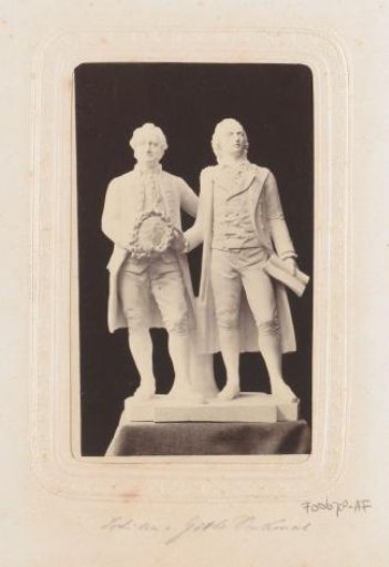 Statue of Johann Wolfgang von Goethe and Friedrich von Schiller