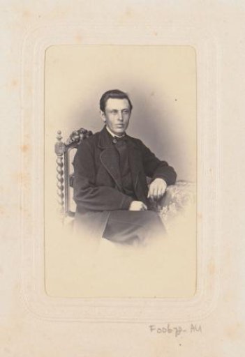 Portrait of a seated man