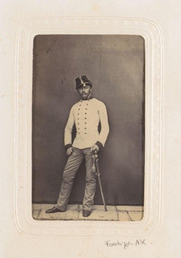 Portrait of a standing soldier