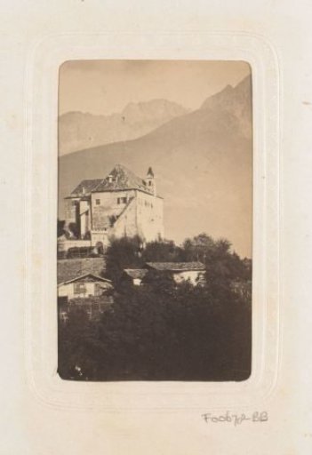 View of a castle among the mountains