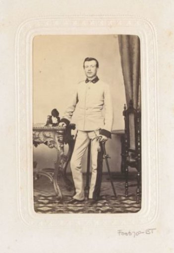 Portrait of a standing soldier