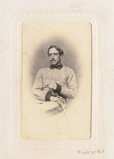 Portrait of a seated soldier