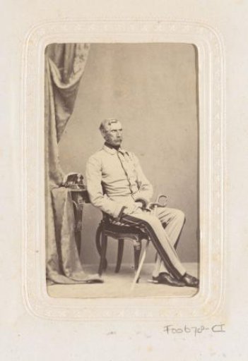 Portrait of a seated soldier