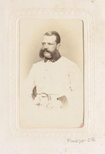 Portrait of a military man with sideburns