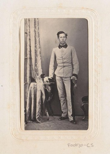 Portrait of a standing military man
