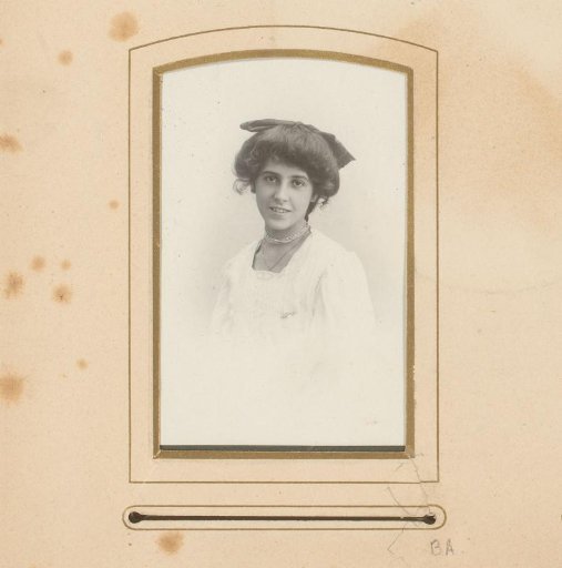 Portrait of a Young Woman with a Bow in Her Hair