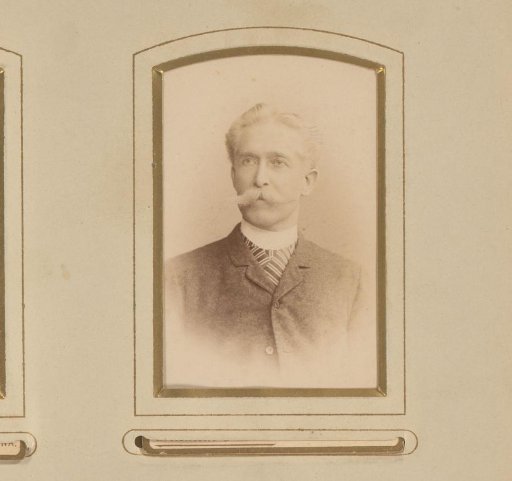 Portrait of a man with a moustache