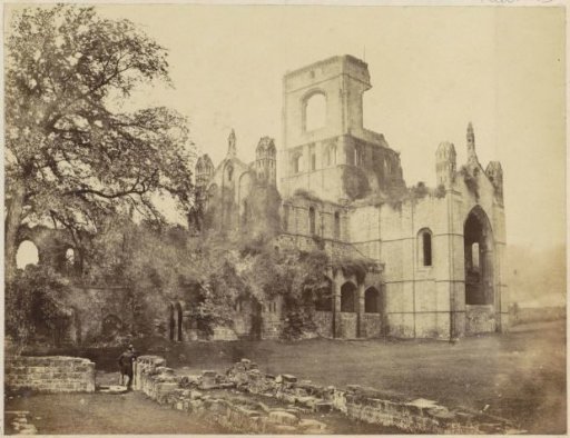 Ruin of Kirkstall Abbey in Yorkshire
