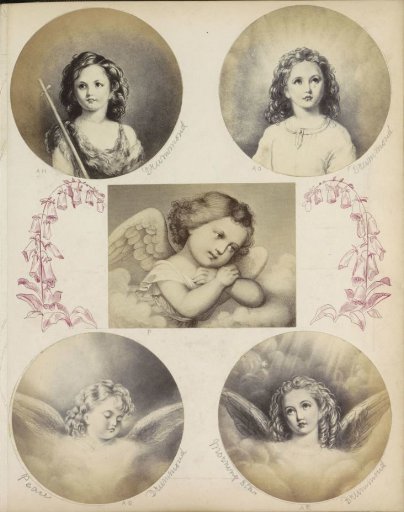 Photographic reproduction of (presumably) a drawing depicting Jesus as a child
