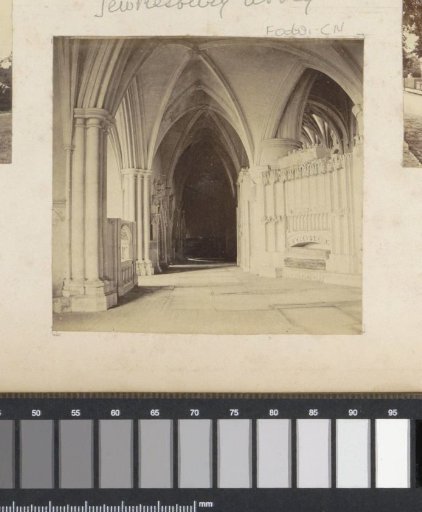 Vaults and aisle of a church in England