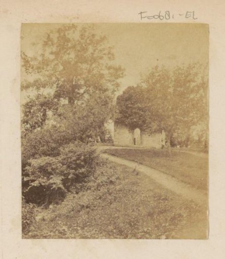 Ruïne in een landschap in Engeland